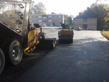 Commercial asphalt paving project in Greensburg, PA Oct 2015